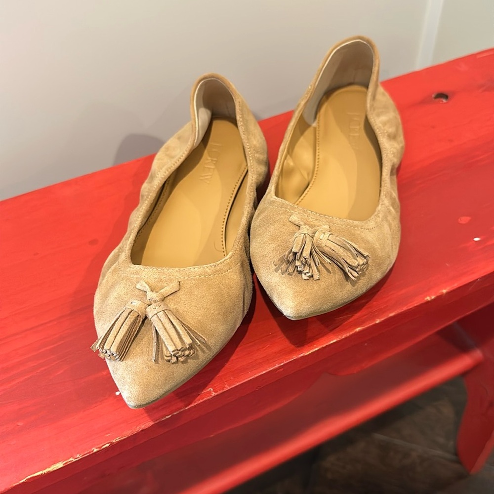 J. Crew Lottie Tassel Ballet Flats